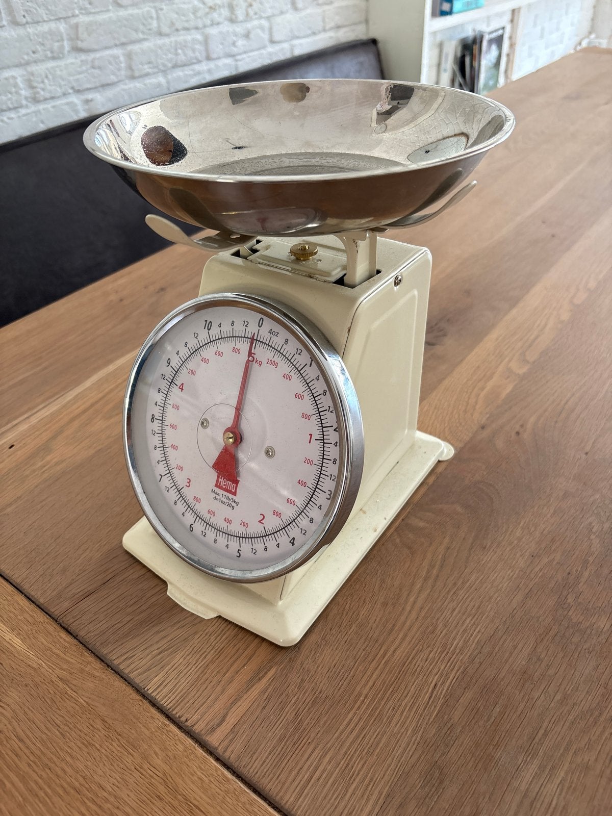 Vintage Hema Keukenweegschaal - Max 5kg, Ophalen, Gebruikt, Overige typen, Minder dan 50 kg