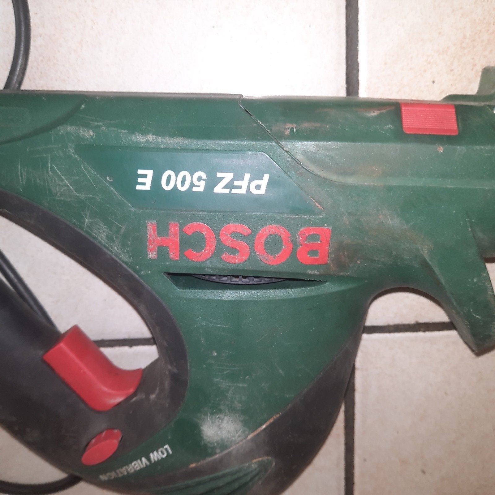 Bosch PFZ 500 E Reciprozaag - 500W, Ophalen, Gebruikt, 70 mm of meer, Reciprozaag