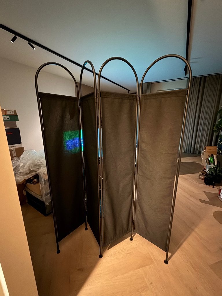 Room divider als nieuw anthraciet, Ophalen, Zo goed als nieuw