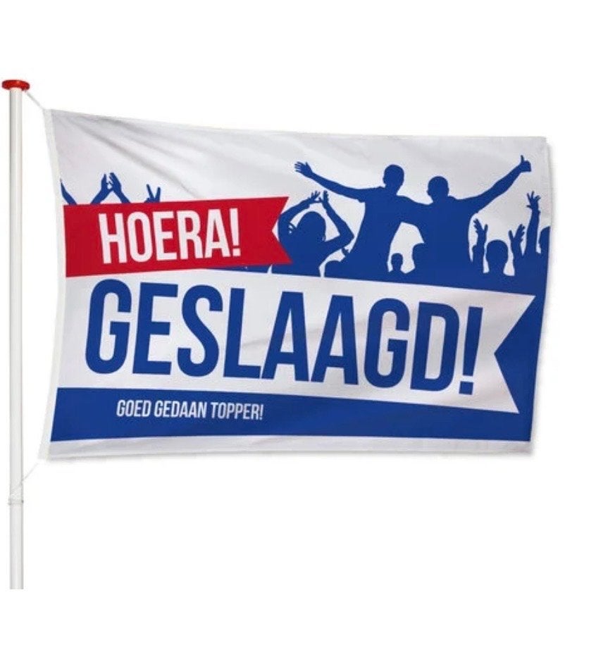 Vlag Geslaagd, nieuw in verpakking, Ophalen of Verzenden, Nieuw