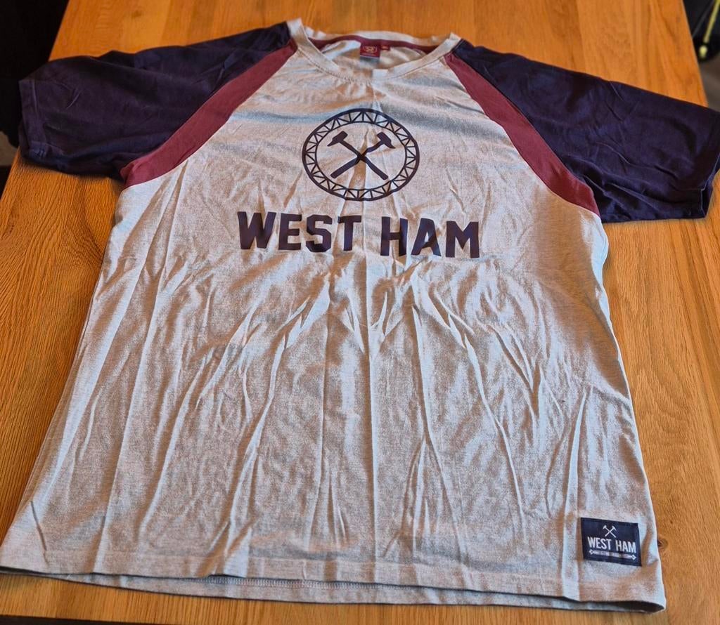 West Ham United T-shirt - Maat XL, Kleding | Heren, Overige maten, Ophalen of Verzenden, West Ham United, Grijs