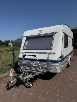 TEC Travel King 540; caravan klaar voor vertrek, Caravans en Kamperen, Caravans, Vast bed, Standaardzit, T.E.C., Schokbreker