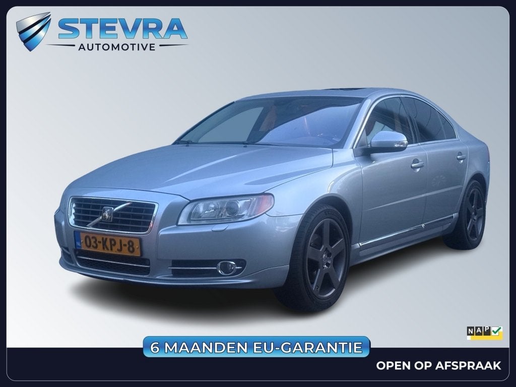 Volvo S80 2.4D SUMMUM 230 PK AUTOMAAT / NAVI BT-TEL LEER PDC, Auto's, Volvo, Bedrijf, Diesel, Navigatiesysteem, 168 €/maand