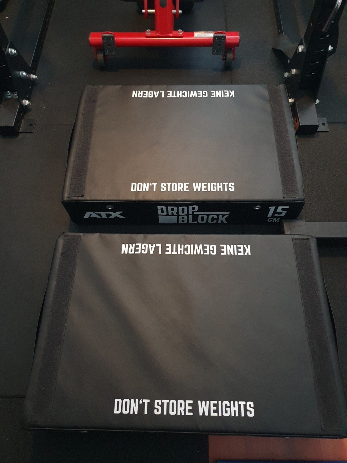 ATX  droppads + landmine rest/stand, squat stand, fat bar, Sport en Fitness, Ophalen, Zo goed als nieuw, Overige typen