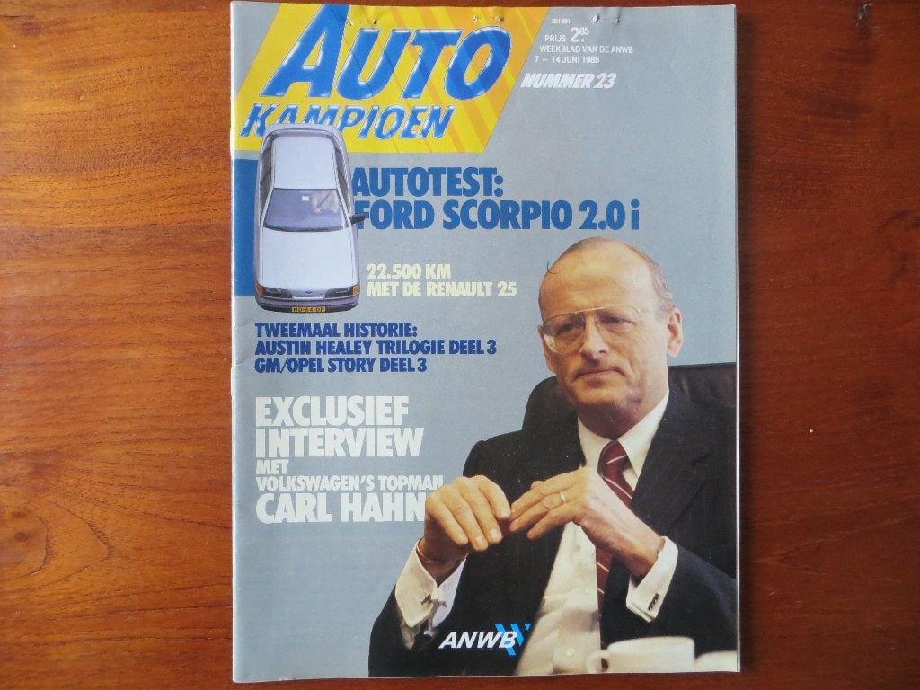 Autokampioen 23 1985 Ford Scorpio, Austin Healey, Renault 25, Ophalen of Verzenden, Zo goed als nieuw, Ford