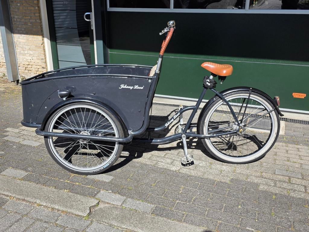 Johnny Loco Cargo Cruiser Dutch Delight Bakfiets, Ophalen, Gebruikt, Huif, 2 kinderen
