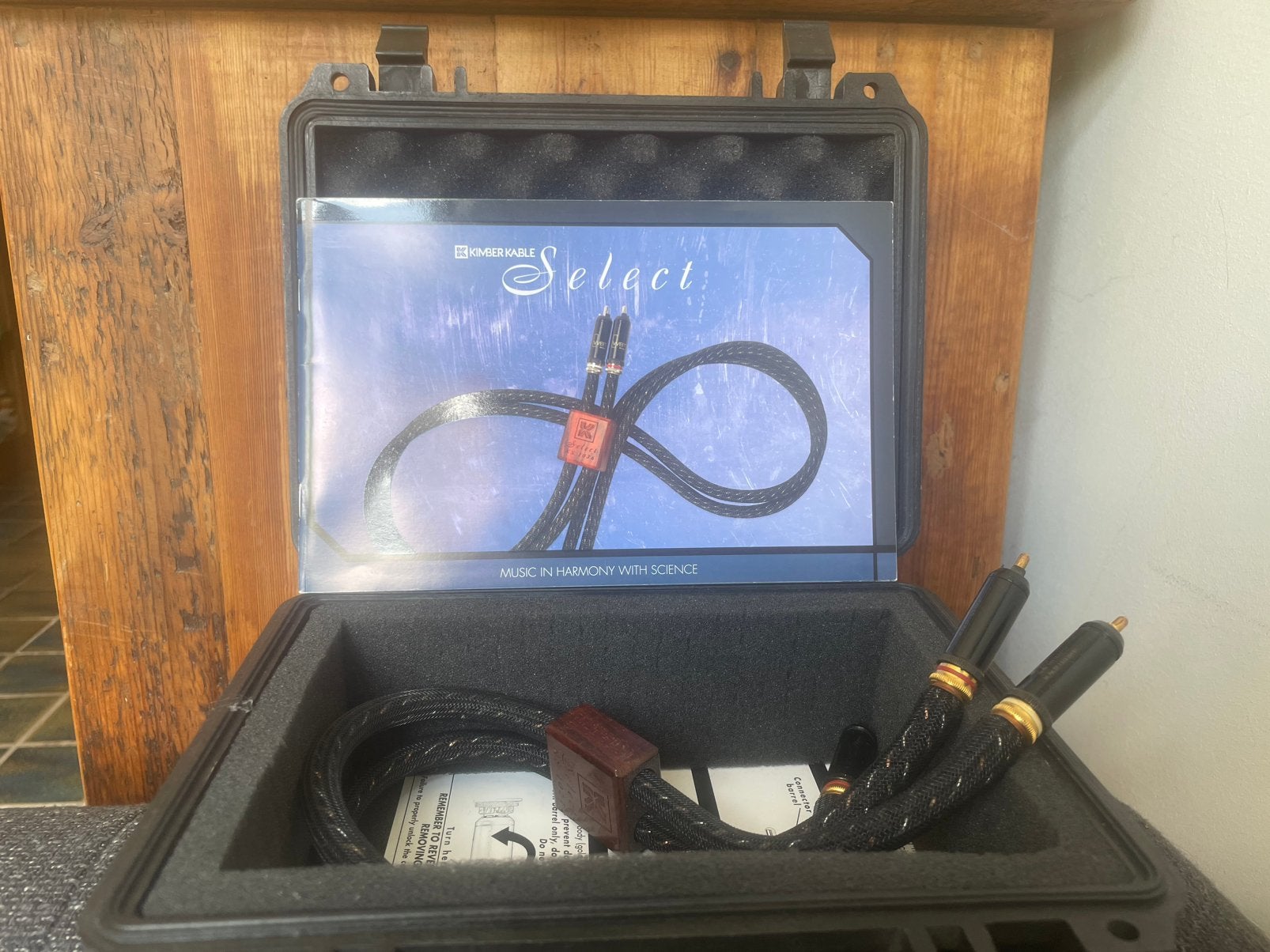 Kimber kable select KS-1021 50cm, Ophalen, Zo goed als nieuw, Minder dan 2 meter, Interlink-kabel