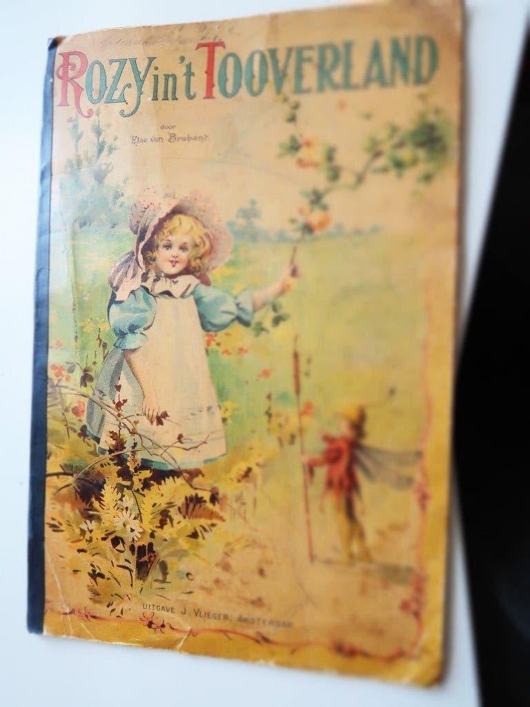 Rozy in 't Tooverland,antiek kinderboek Else Brabant.1890, Gelezen, Else van Brabant., Fictie algemeen, Ophalen of Verzenden
