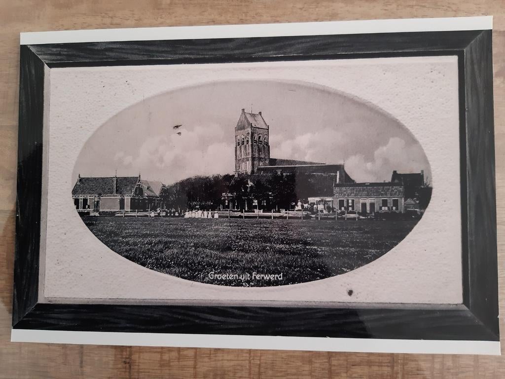 Groot formaat oude foto 30 x 20 cm Ferwerd, Ophalen of Verzenden