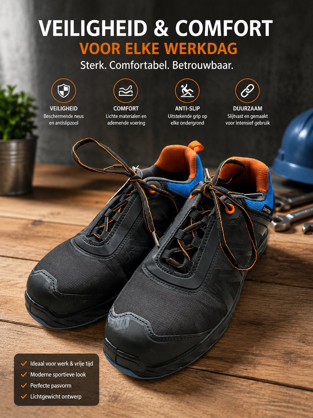 Dexter Veiligheidsschoenen - Comfort & Bescherming, Ophalen of Verzenden, Nieuw