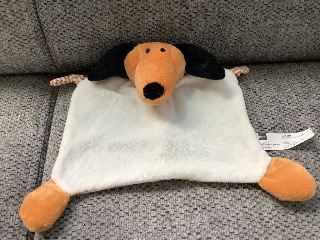Hema teckel hond knuffeldoekje lapje 8 euro, Ophalen of Verzenden, Zo goed als nieuw, Overige typen