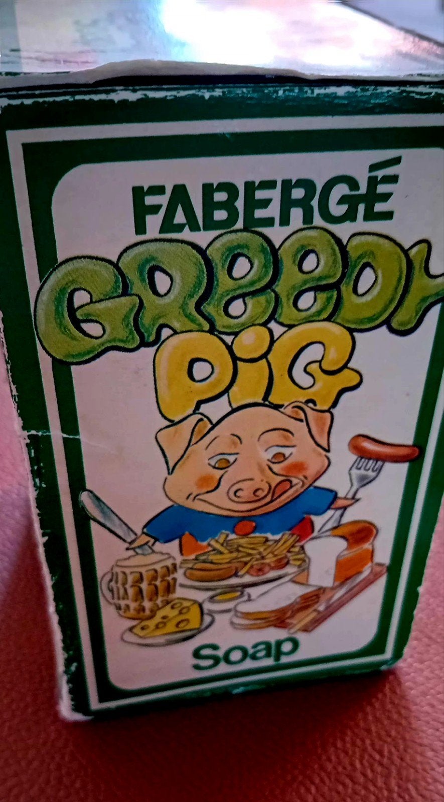 Vintage Fabergé greedy pig soap, Ophalen of Verzenden, Gebruikt, Gebruiksvoorwerp