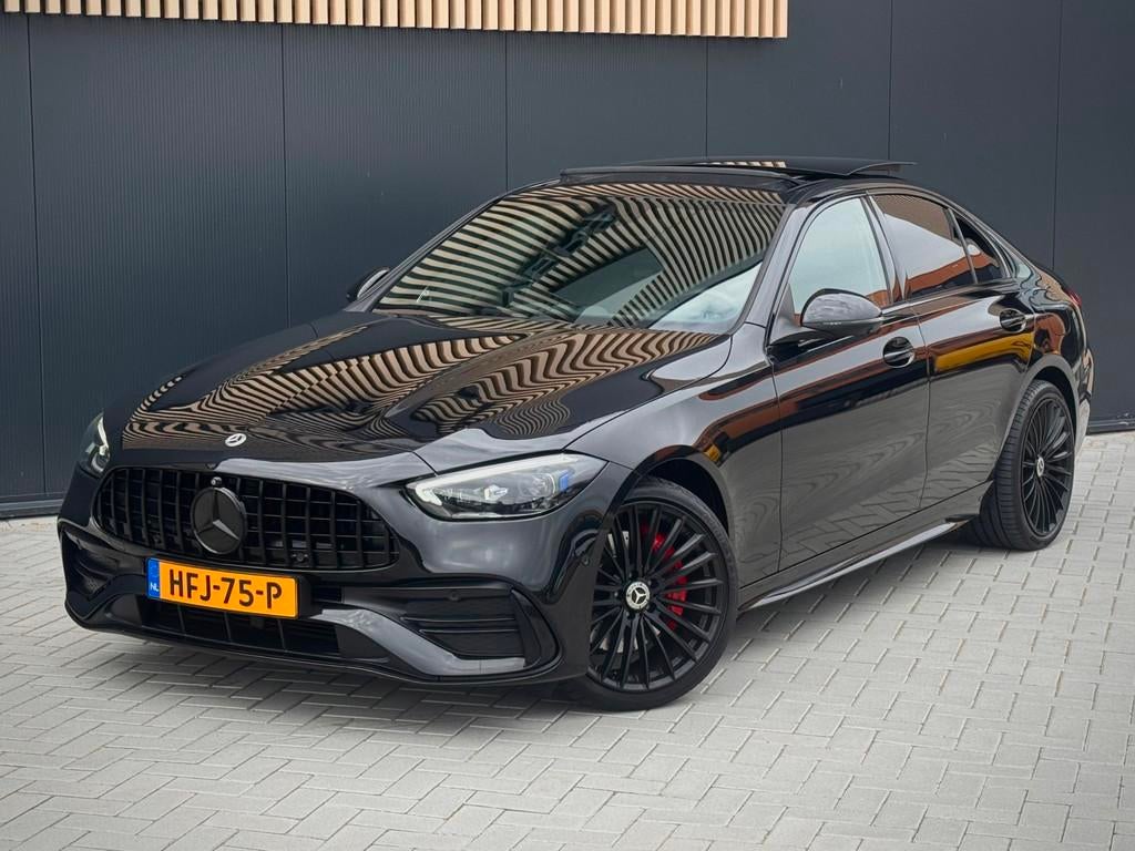 Mercedes-Benz C-klasse 300e 63 AMG-Pakket |Burmester|Pano|36, Auto's, Mercedes-Benz, USB, Achterwielaandrijving, Euro 6, 4 cilinders