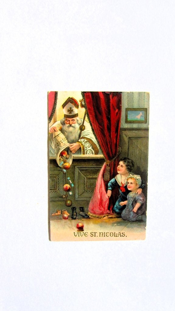 Vive ST.. Nicolaas, Ophalen of Verzenden, Voor 1920, Ongelopen, Feest(dag)