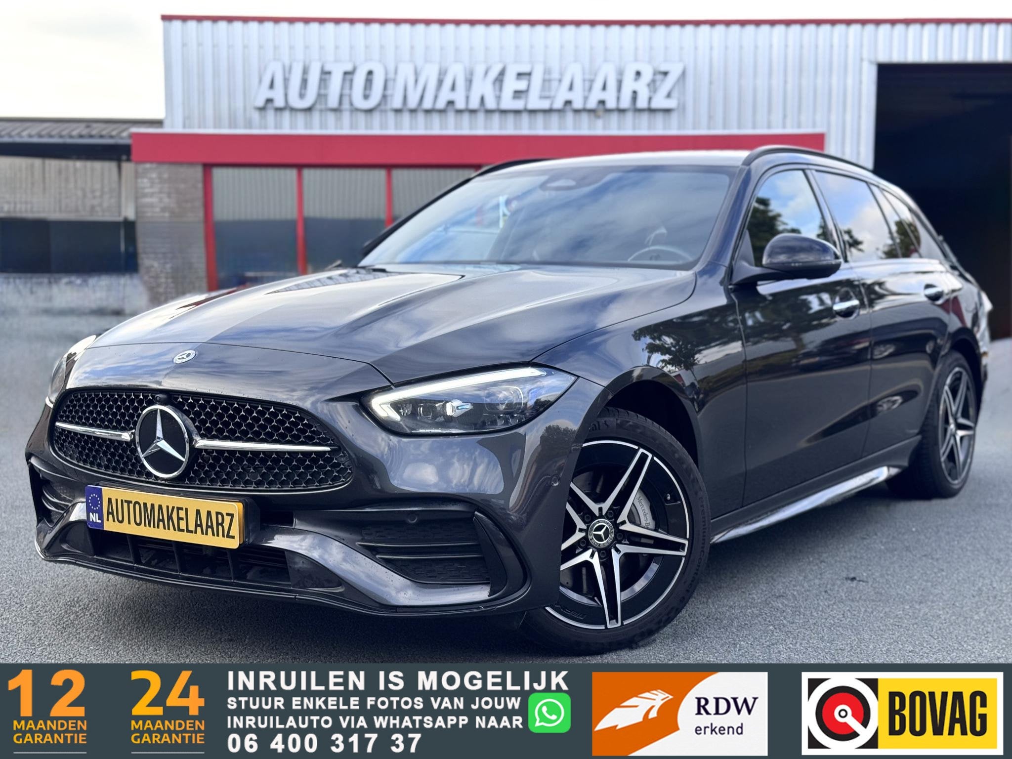 Mercedes-Benz C-klasse Estate 300 e AMG SFEER KEYLESS BURMEI, Auto's, Automaat, Achterwielaandrijving, Gebruikt, Euro 6