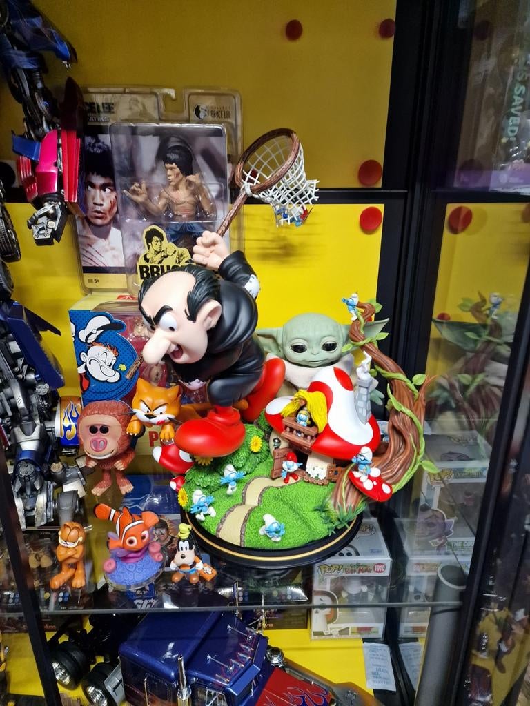 Cartoon kingdom Smurfs diorama,Smurfs,Sideshow., Ophalen of Verzenden, Zo goed als nieuw