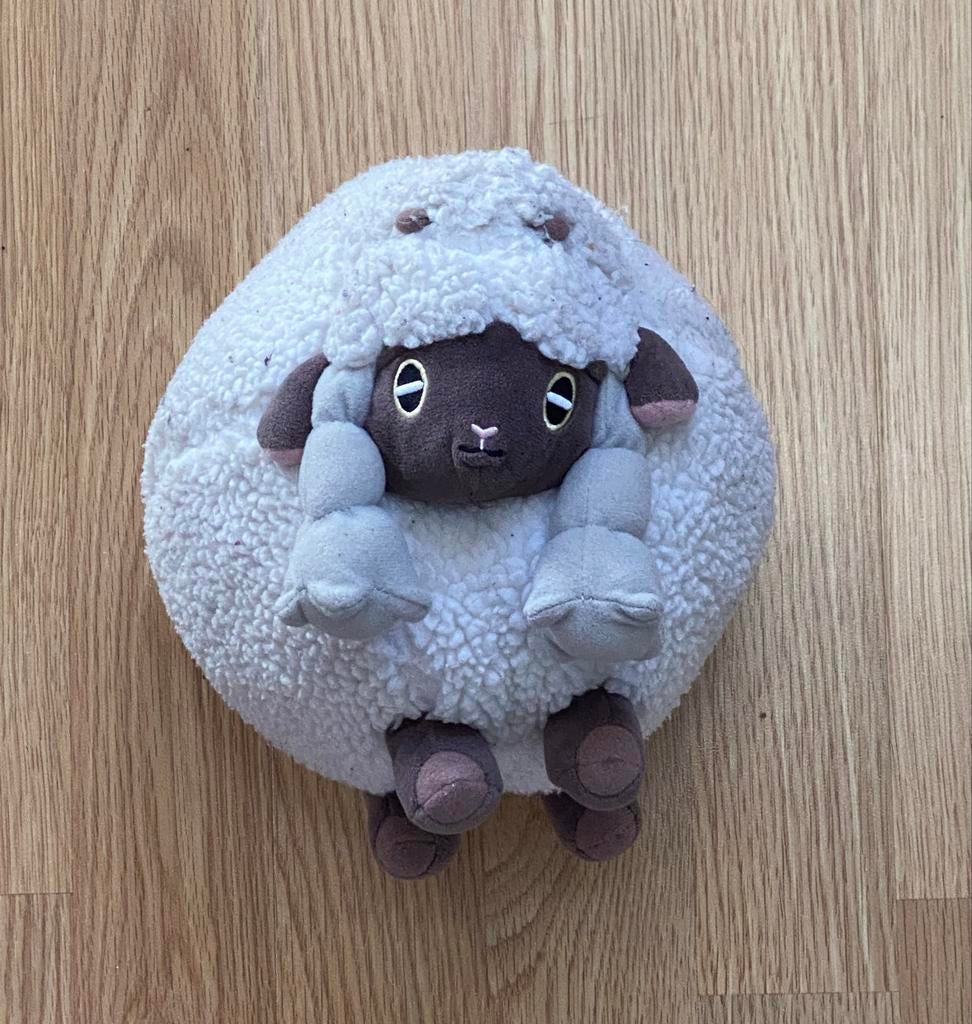 Pluche knuffel Schaap Wooloo van Pokémon met origineel label, Gebruikt, Overige typen, Ophalen of Verzenden, Met label