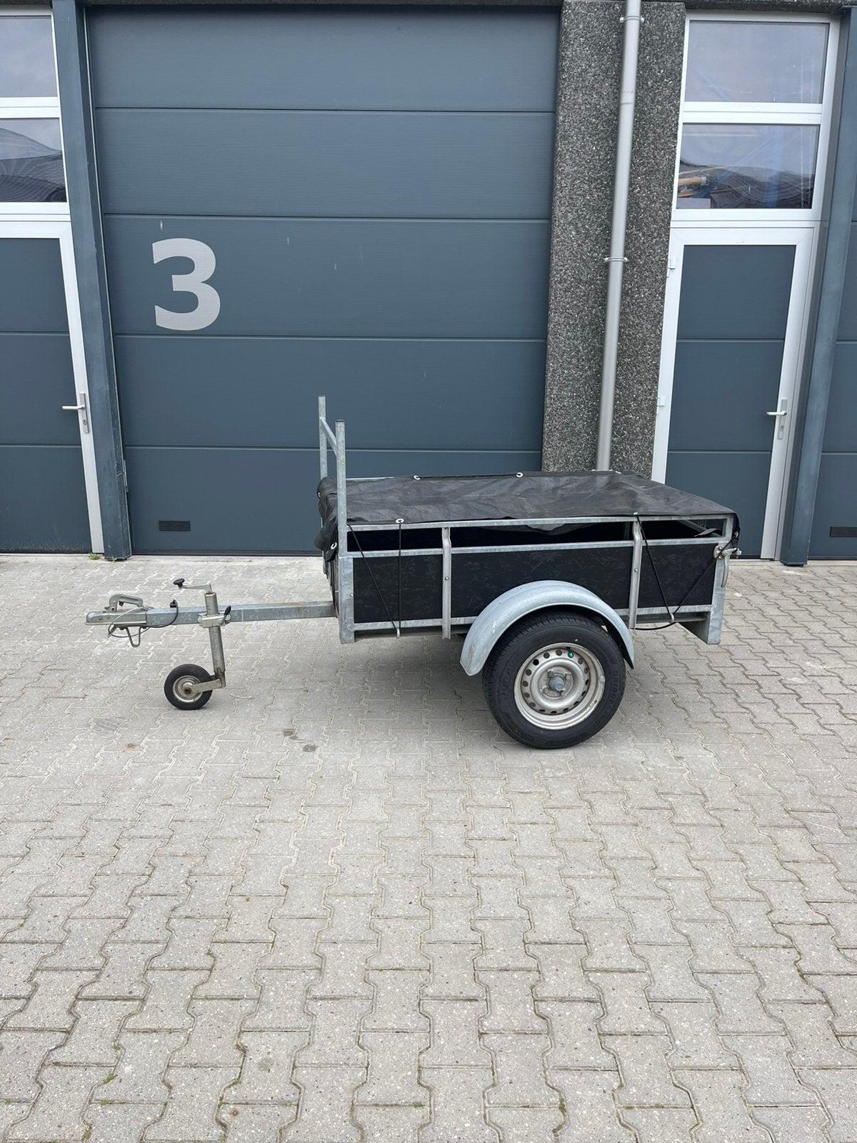 Aanhanger 750 kg as, incl. Draagnet, Auto diversen, Aanhangers en Bagagewagens, Ophalen, Gebruikt