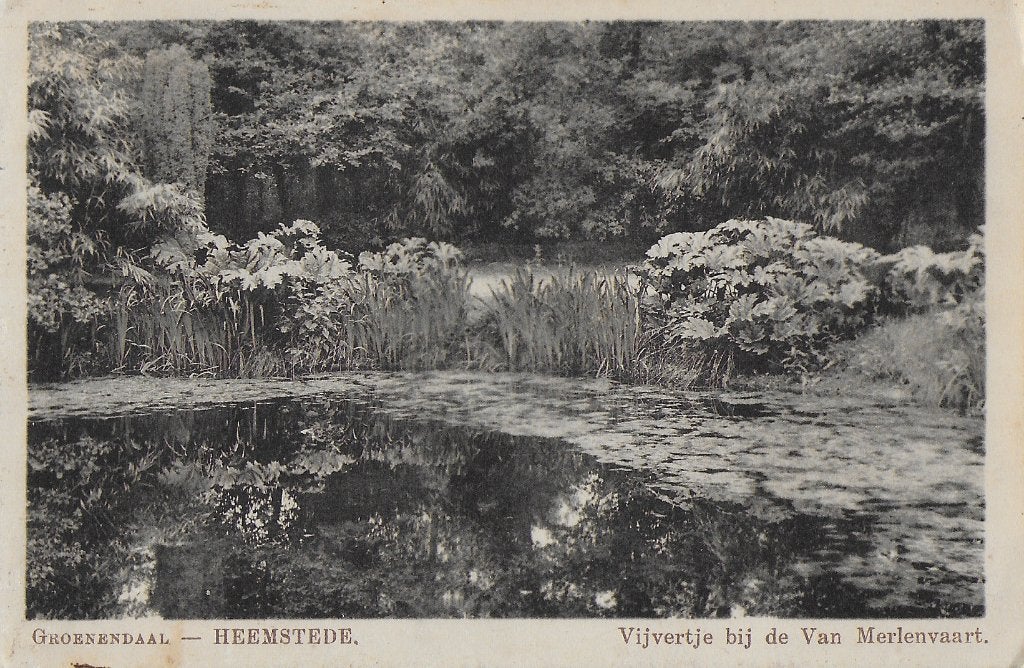 Pa1314 oude ansichtkaart groenendaal heemstede merlenvaart, Ophalen of Verzenden, 1960 tot 1980, Gelopen, Noord-Holland