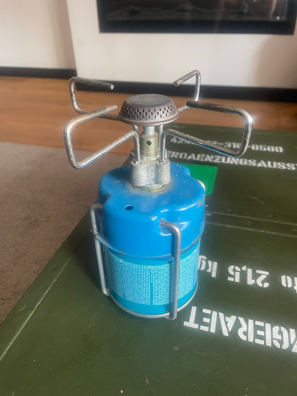 Campingaz Bleuet 206 Campingbrander met gasfles, Caravans en Kamperen, Kampeeraccessoires, Gebruikt, Ophalen of Verzenden