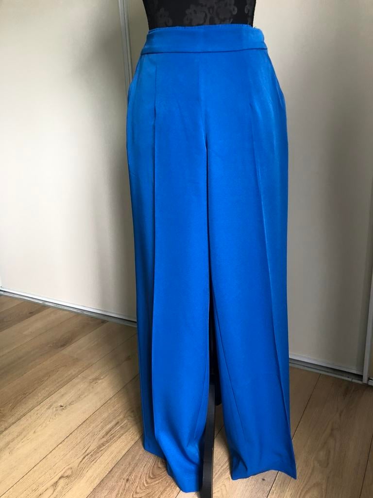 Bonprix, Wijde broek, kobalt blauw, 38, Maat 38/40 (M), Blauw, Ophalen of Verzenden, Zo goed als nieuw