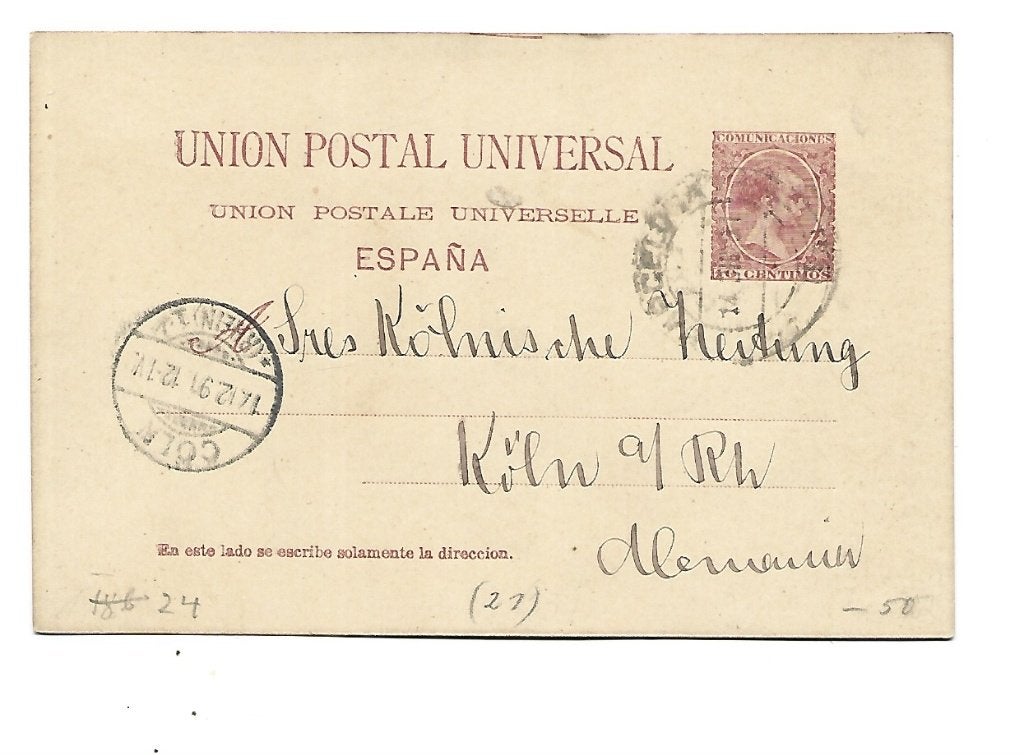 Spanje -32, Verzenden, Briefkaart