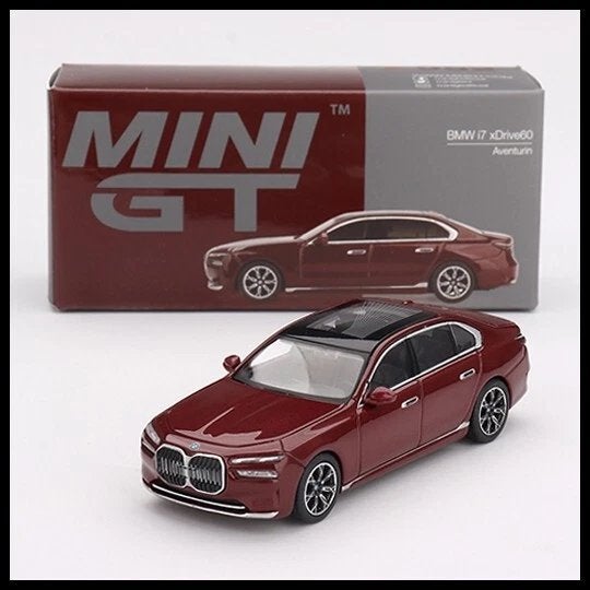 BMW i7 xDrive60 van Mini GT 1/64 nr. 952 Aventurin, Ophalen of Verzenden, Nieuw, Auto