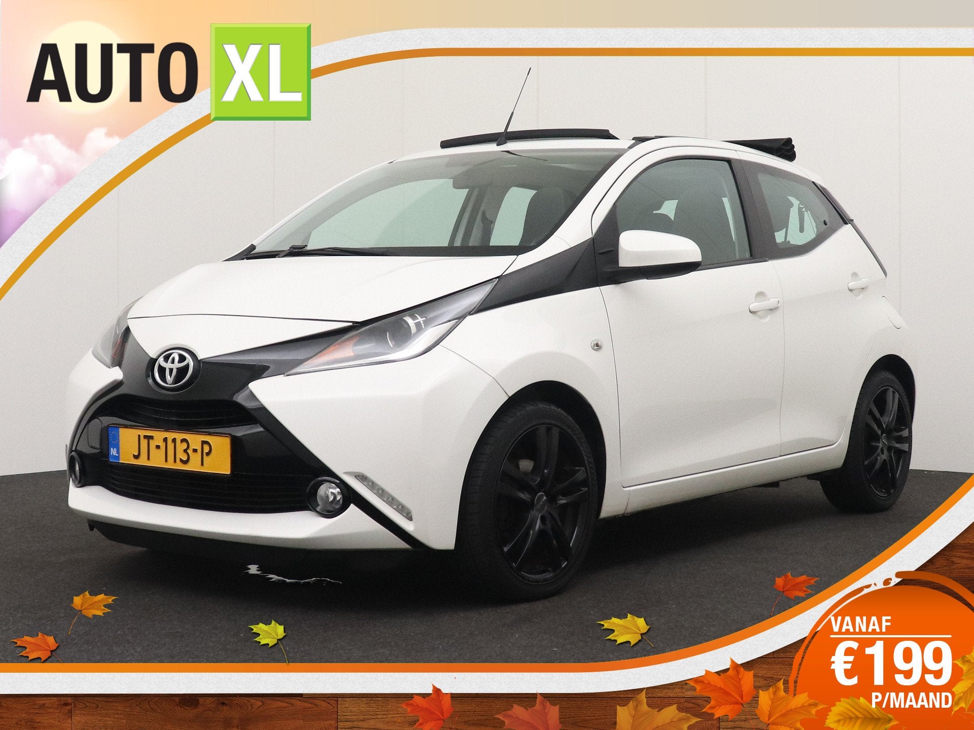 Toyota Aygo 1.0 VVT-i x-wave Cabrio Cruise Camera LMV 16", Voorwielaandrijving, Dealer onderhouden, Stof, Gebruikt