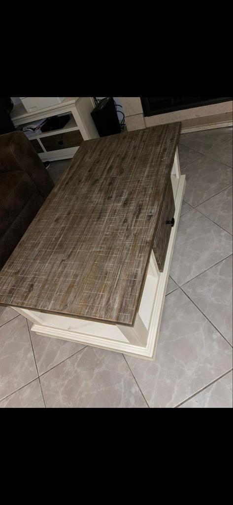 Veresa Meubelset: eet tafel en salontafel, Ophalen, Gebruikt, 150 tot 200 cm, 25 tot 50 cm