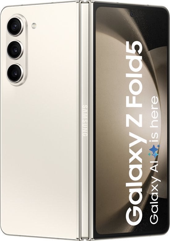 Samsung Galaxy Z Fold5 5G - 12GB - 512GB - Cream NIEUW, Wit, Touchscreen, Nieuw, Android OS