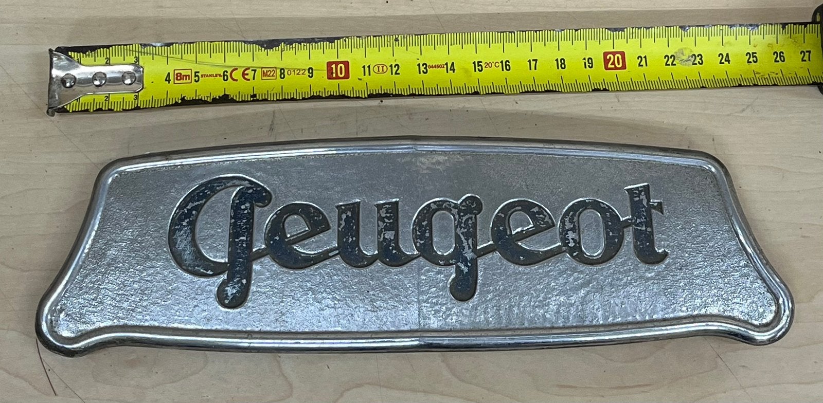 Oud embleem Peugeot vrachtwagen bestelauto jaren '50, Auto diversen, Verzenden, Gebruikt