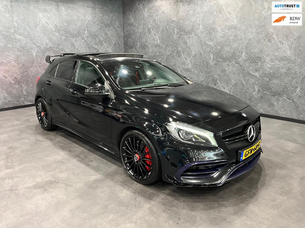 Mercedes-Benz A-klasse AMG 45 4MATIC AERO FACELIFT, Automaat, Gebruikt, 4 cilinders, Zwart