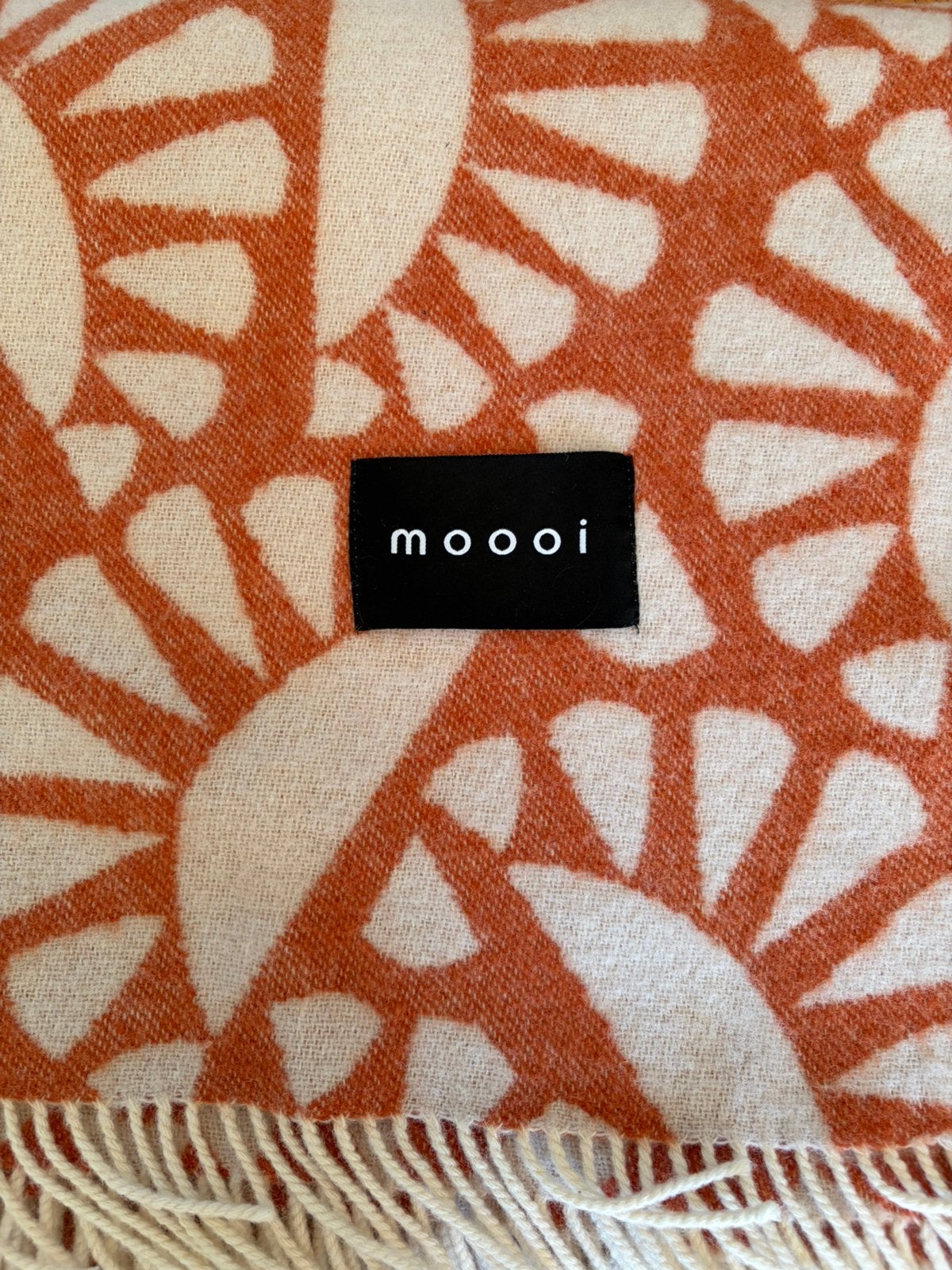 Moooi Woodblock Beetle Blanket 200x130cm, Ophalen of Verzenden, Zo goed als nieuw