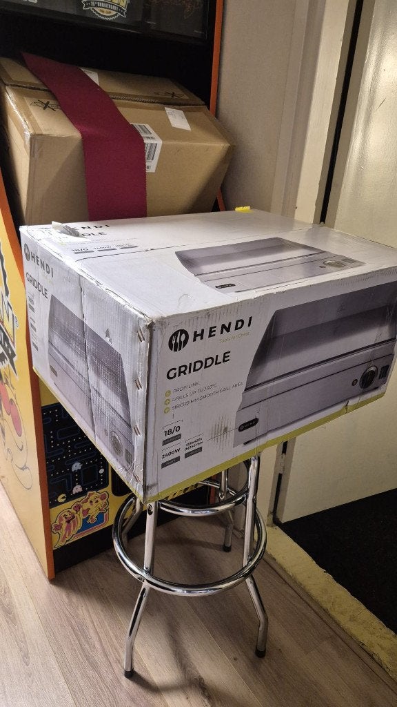 NIEUWE Hendi Bakplaat glad Profi Line | 2400W | Grill 203149, Ophalen, Nieuw