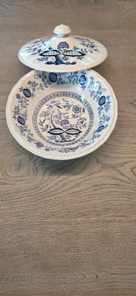 Vintage Kensington Staffordshire dekschaal met deksel, Ophalen of Verzenden