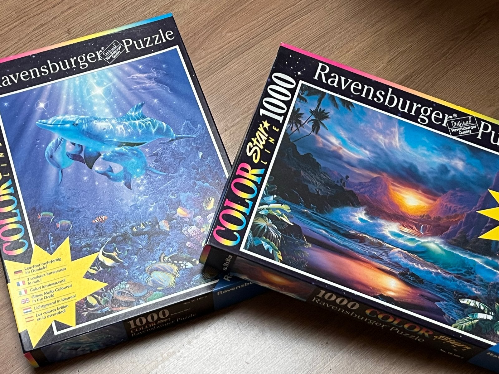Ravensburger Color Star Line Puzzels 1000 stukjes, Ophalen, 500 t/m 1500 stukjes, Zo goed als nieuw, Legpuzzel