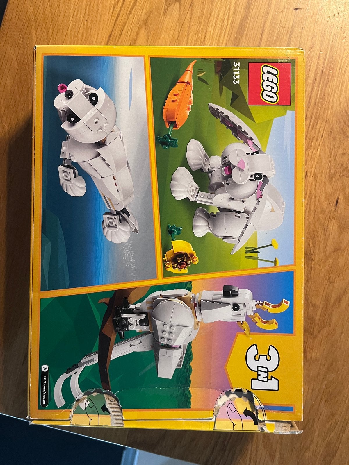 LEGO Creator 31133 Wit Konijn 3-in-1 met boekjes, Ophalen, Zo goed als nieuw