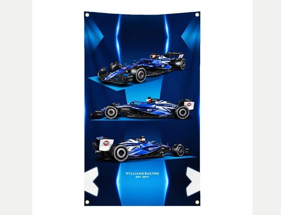 Grote vlaggen Williams Renault (150x90cm), Ophalen of Verzenden, Nieuw