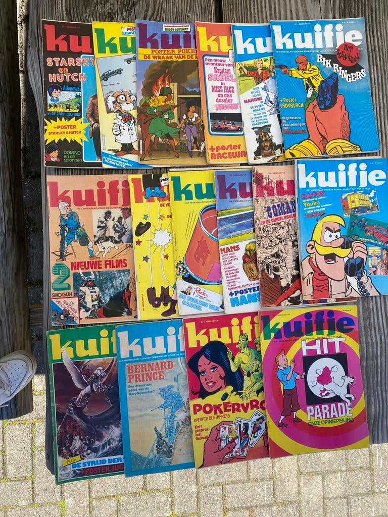 Grote collectie Kuifie en Kuifje stripboeken, Meerdere stripboeken, Ophalen of Verzenden, Gelezen