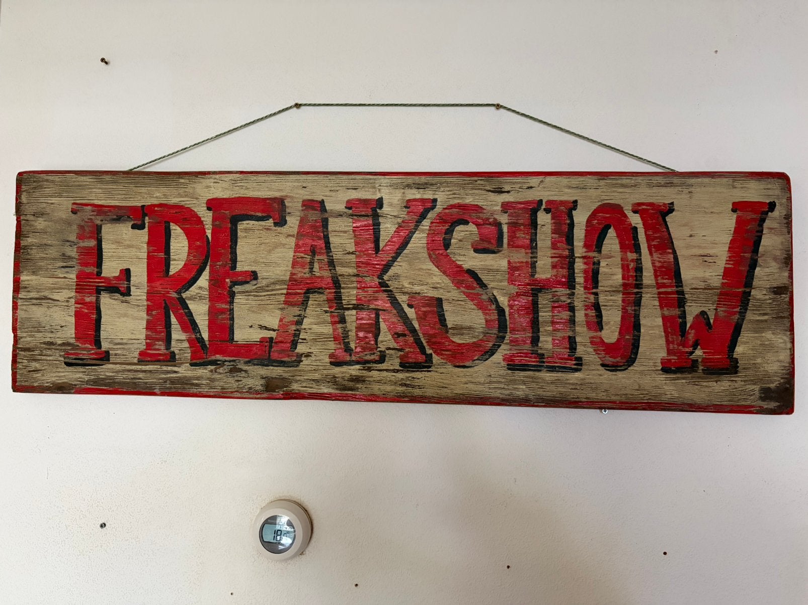 Vintage kermis stijl houten Freakshow bord