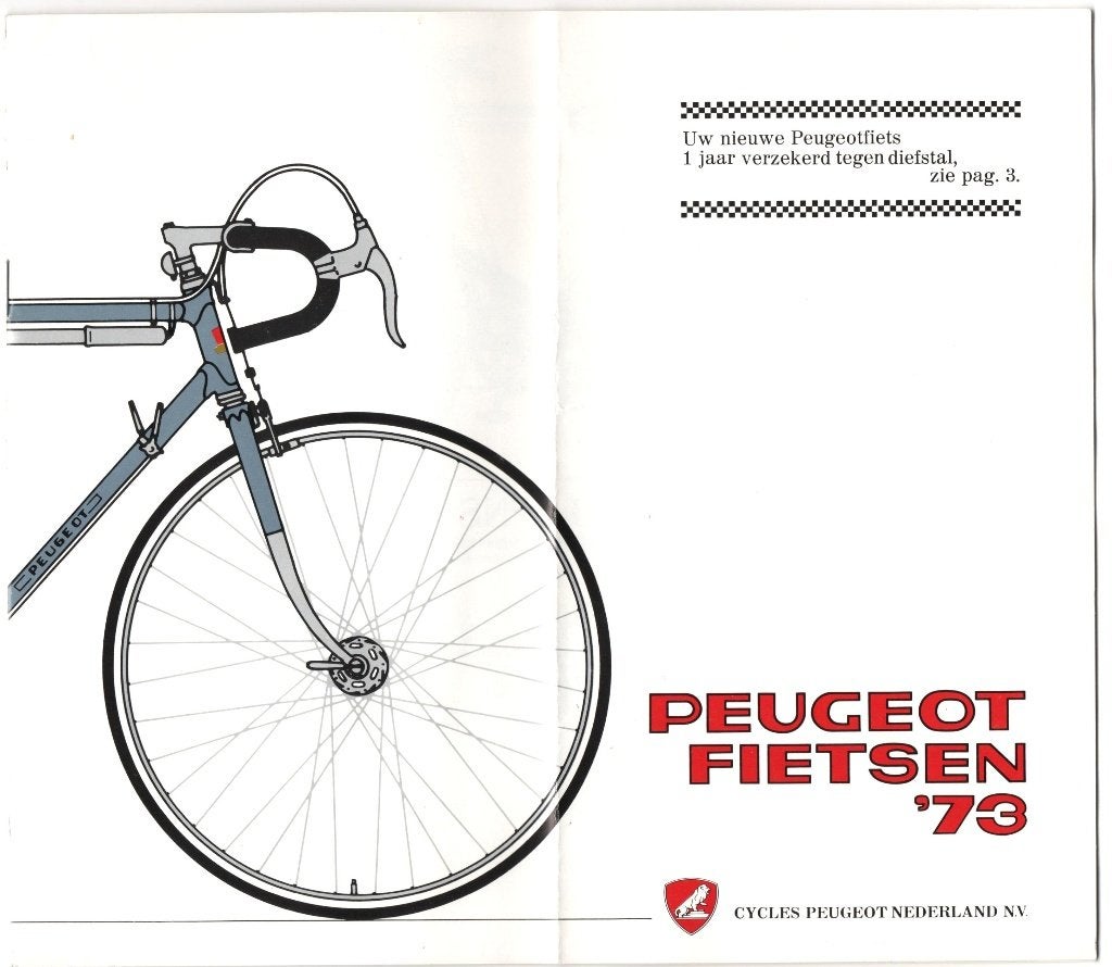 catalogus Peugeot Fietsen ‘73, Ophalen of Verzenden, Zo goed als nieuw