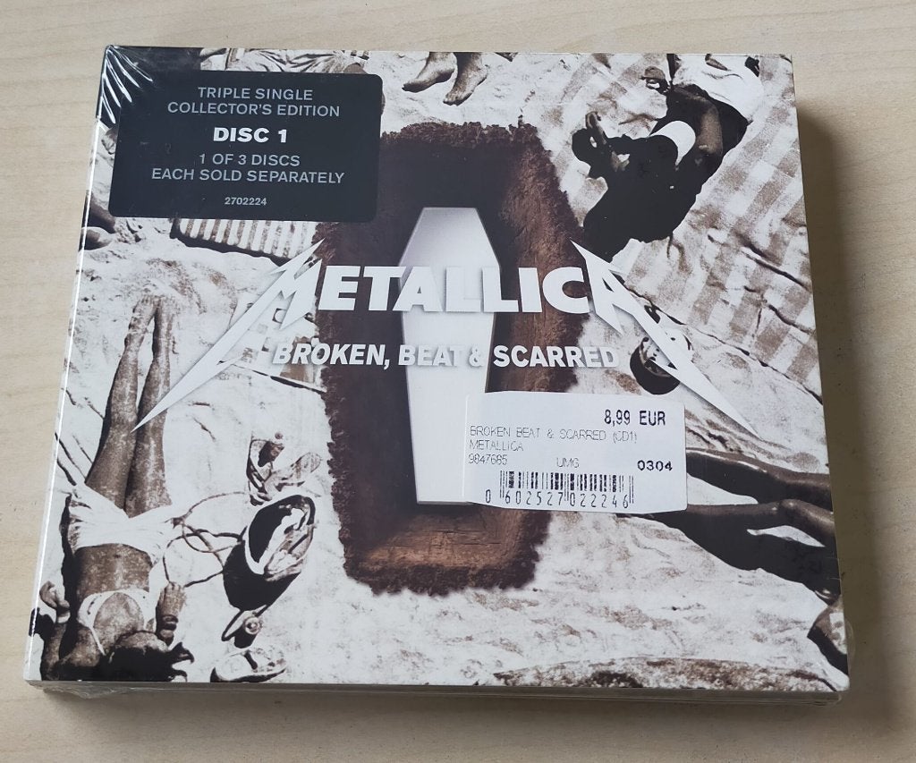 Metallica - Broken, Beat & Scarred CD Single CD1 3trk Nieuw, Ophalen of Verzenden, Nieuw in verpakking, Rock en Metal