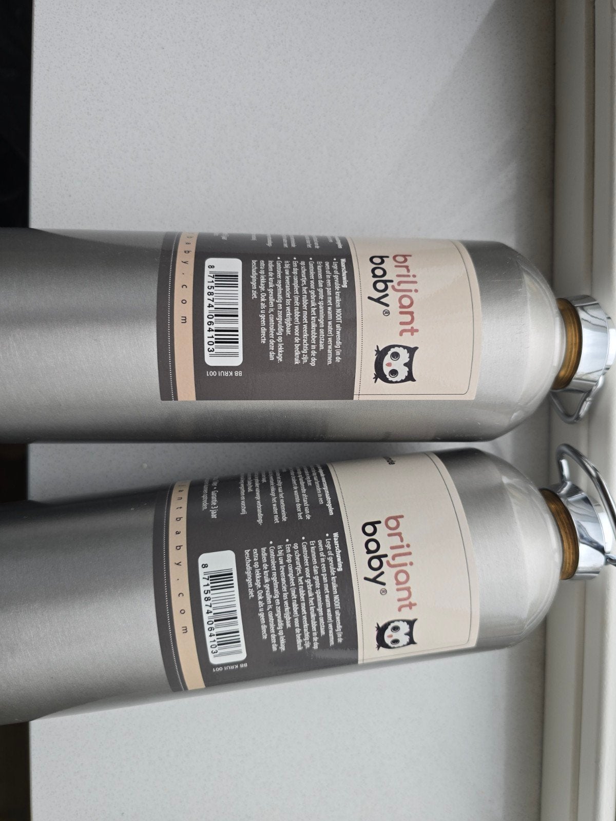 Bedkruik aluminium van Brilliant Baby 2x, Kinderen en Baby's, Badjes en Verzorging, Overige merken, Overige typen, Ophalen of Verzenden