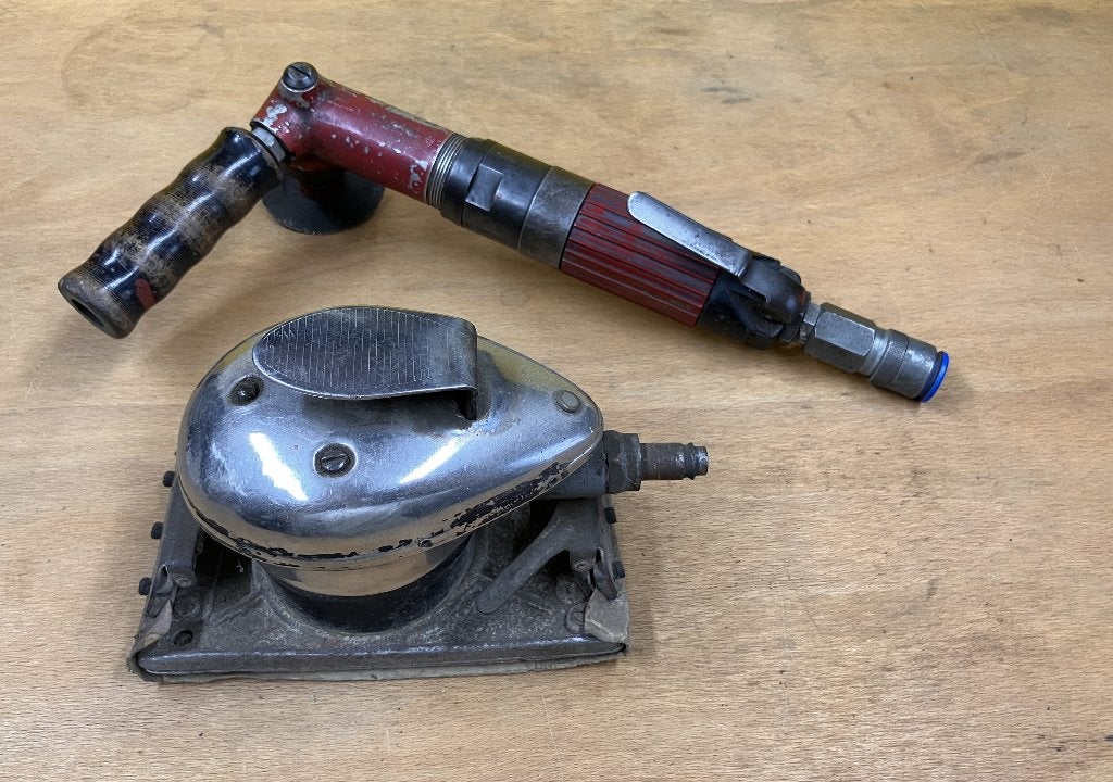 Pneumatische slijptol en schuurmachine, Ophalen of Verzenden, Gebruikt, Minder dan 600 watt, Vlakschuurmachine