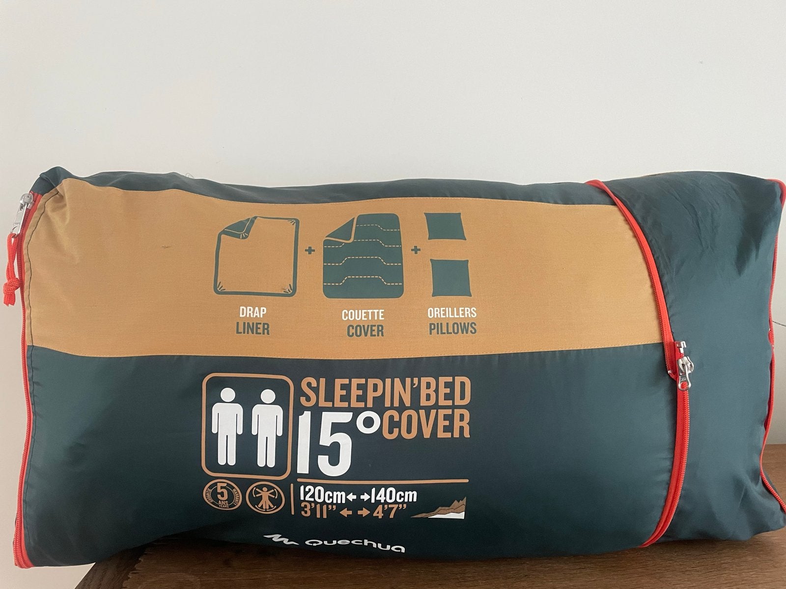 Quechua Sleepin'Bed 15 Cover - 1x gebruikt, Ophalen, Zo goed als nieuw