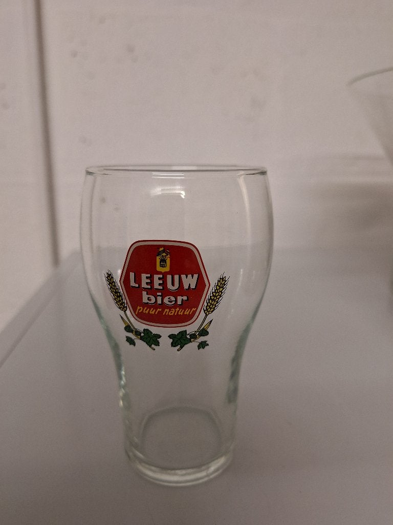 glas Leeuw bier, Verzamelen, Ophalen of Verzenden, Zo goed als nieuw, Glas of Glazen, Leeuw