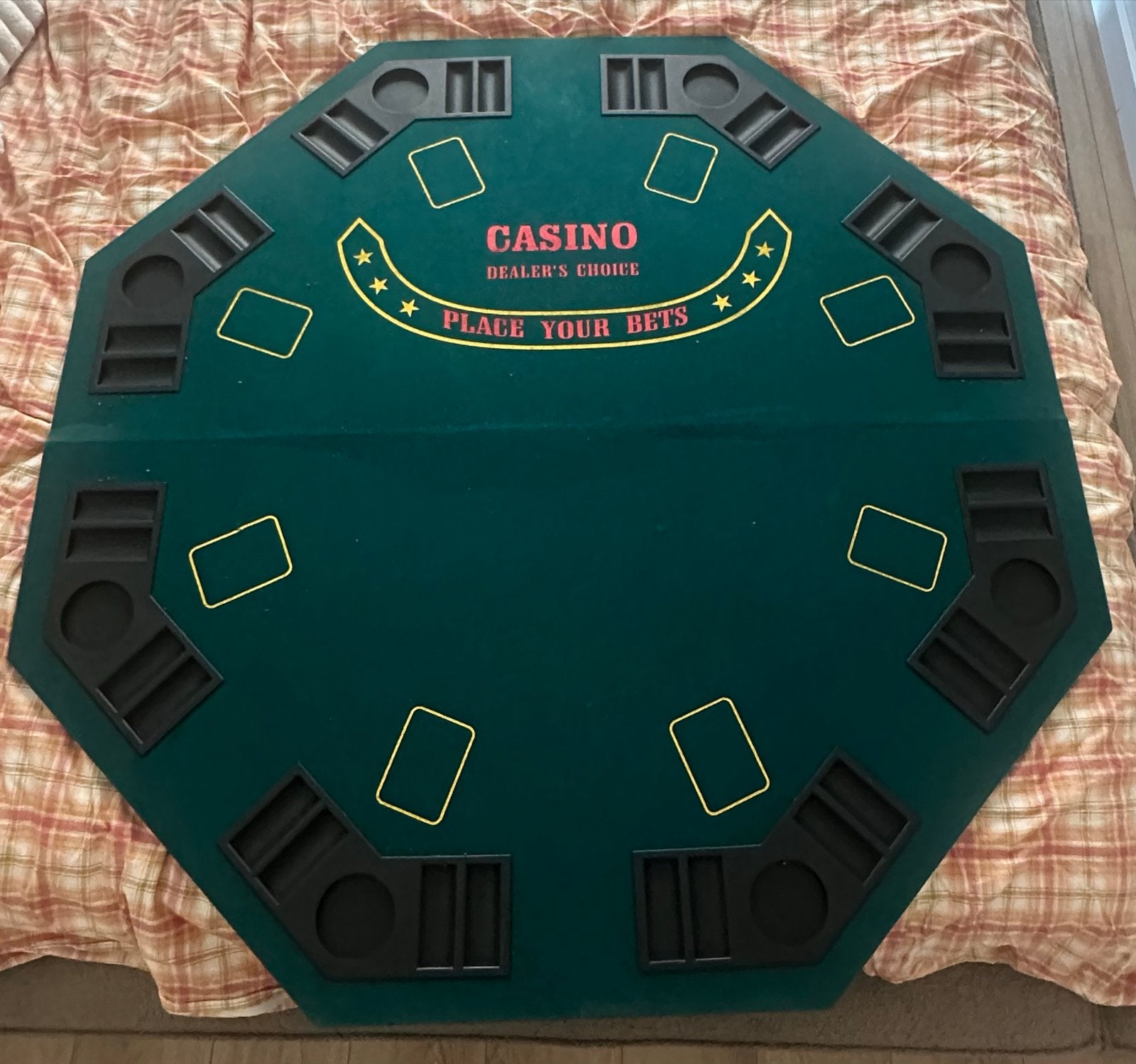 Uitklapbare Pokertafel met Draagtas, Vijf spelers of meer, Ophalen, Gebruikt