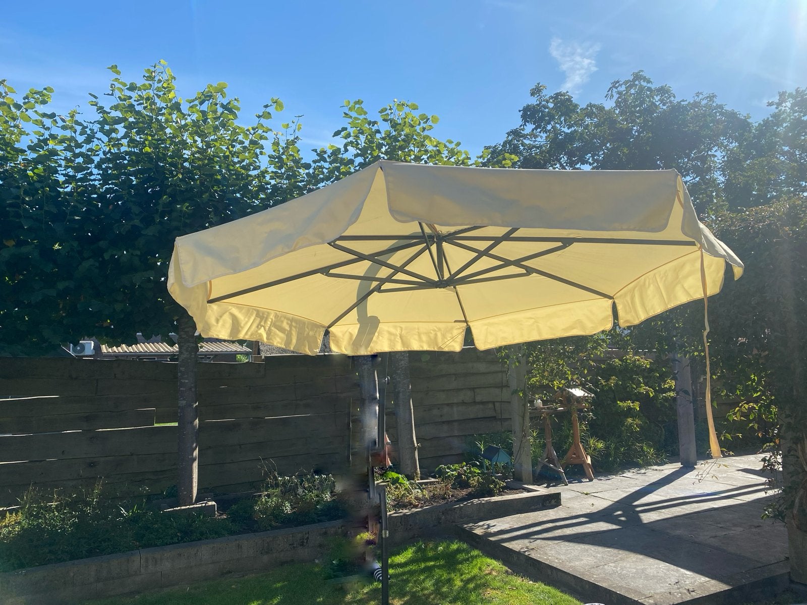 Sun Garden Easy Sun Parasol - Zweefparasol, Gebruikt, Kantelbaar, Zweefparasol, 2 tot 3 meter
