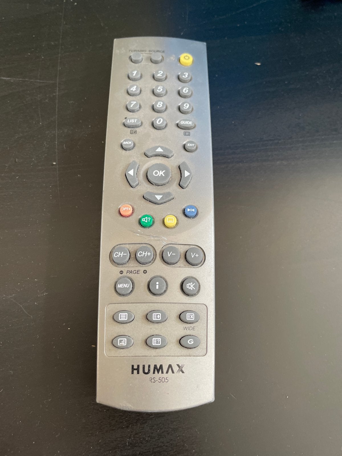Humax RS-505 Afstandsbediening - Gebruikt, Audio, Tv en Foto, Afstandsbedieningen, Ophalen of Verzenden, Gebruikt, Origineel, Tv