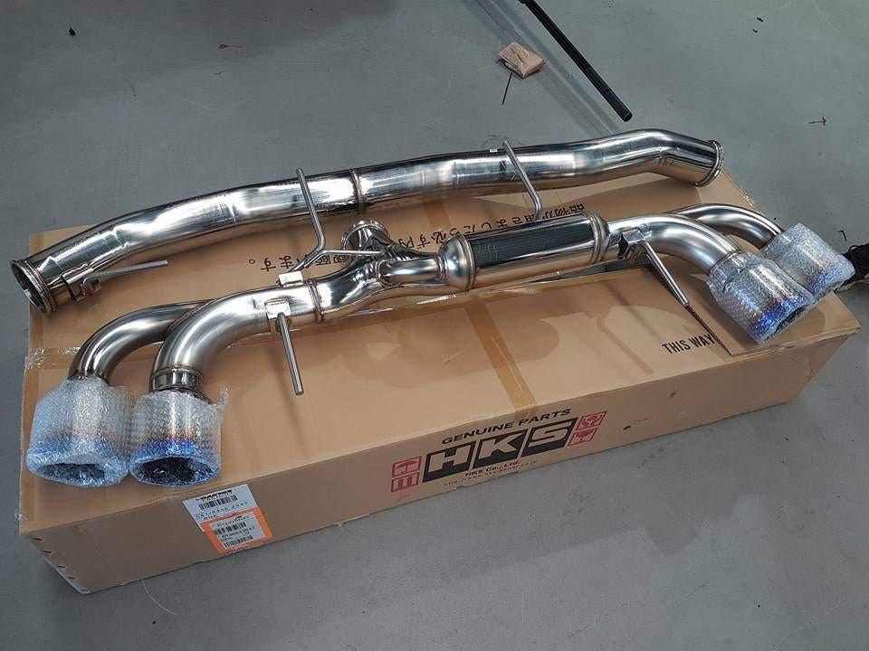 HKS Racing Muffler Catback uitlaatsysteem - Nissan R35 GTR, Auto diversen, Tuning en Styling, Ophalen of Verzenden